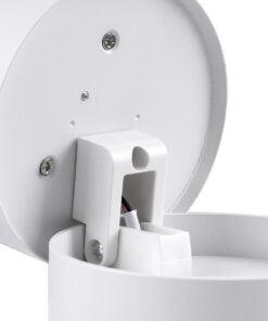 GloboStar® OMEGA-S 60298 Επιφανειακό LED Spot Downlight Φ10cm 12W 1560lm 36° AC 220-240V IP20 Φ10 x Υ10.5cm – Στρόγγυλο – Λευκό – Φυσικό Λευκό 4500K – Bridgelux COB – 5 Years Warranty