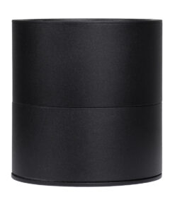 GloboStar® OMEGA-S 60301 Επιφανειακό LED Spot Downlight Φ10cm 12W 1500lm 36° AC 220-240V IP20 Φ10 x Υ10.5cm – Στρόγγυλο – Μαύρο – Θερμό Λευκό 2700K – Bridgelux COB – 5 Years Warranty