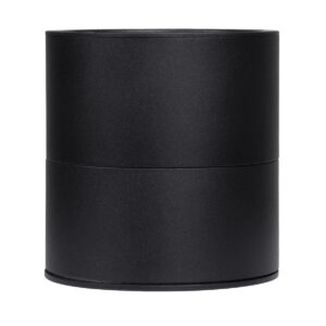 GloboStar® OMEGA-S 60301 Επιφανειακό LED Spot Downlight Φ10cm 12W 1500lm 36° AC 220-240V IP20 Φ10 x Υ10.5cm – Στρόγγυλο – Μαύρο – Θερμό Λευκό 2700K – Bridgelux COB – 5 Years Warranty