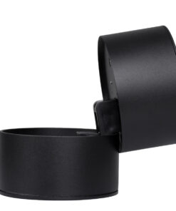 GloboStar® OMEGA-S 60301 Επιφανειακό LED Spot Downlight Φ10cm 12W 1500lm 36° AC 220-240V IP20 Φ10 x Υ10.5cm – Στρόγγυλο – Μαύρο – Θερμό Λευκό 2700K – Bridgelux COB – 5 Years Warranty