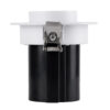 GloboStar® VIRGO-S 60302 Χωνευτό LED Spot Downlight TrimLess Φ9cm 7W 910lm 36° AC 220-240V IP20 Φ9cm x Υ9cm – Στρόγγυλο – Λευκό με Μαύρο Κάτοπτρο – Φυσικό Λευκό 4500K – Bridgelux COB – 5 Years Warranty