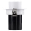 GloboStar® VIRGO-S 60303 Χωνευτό LED Spot Downlight TrimLess Φ9cm 7W 875lm 36° AC 220-240V IP20 Φ9cm x Υ9cm – Στρόγγυλο – Λευκό με Μαύρο Κάτοπτρο – Θερμό Λευκό 2700K – Bridgelux COB – 5 Years Warranty