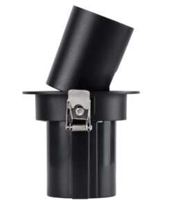 GloboStar® VIRGO-S 60305 Χωνευτό LED Spot Downlight TrimLess Φ9cm 7W 875lm 36° AC 220-240V IP20 Φ9cm x Υ9cm – Στρόγγυλο – Μαύρο – Θερμό Λευκό 2700K – Bridgelux COB – 5 Years Warranty