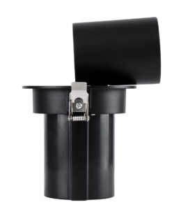 GloboStar® VIRGO-M 60308 Χωνευτό LED Spot Downlight TrimLess Φ11cm 12W 1560lm 36° AC 220-240V IP20 Φ11cm x Υ11.5cm – Στρόγγυλο – Μαύρο – Φυσικό Λευκό 4500K – Bridgelux COB – 5 Years Warranty