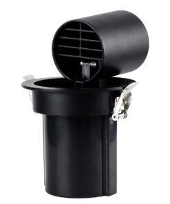 GloboStar® VIRGO-M 60309 Χωνευτό LED Spot Downlight TrimLess Φ11cm 12W 1500lm 36° AC 220-240V IP20 Φ11cm x Υ11.5cm – Στρόγγυλο – Μαύρο – Θερμό Λευκό 2700K – Bridgelux COB – 5 Years Warranty