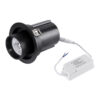 GloboStar® VIRGO-M 60309 Χωνευτό LED Spot Downlight TrimLess Φ11cm 12W 1500lm 36° AC 220-240V IP20 Φ11cm x Υ11.5cm – Στρόγγυλο – Μαύρο – Θερμό Λευκό 2700K – Bridgelux COB – 5 Years Warranty