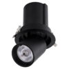 GloboStar® VIRGO-M 60309 Χωνευτό LED Spot Downlight TrimLess Φ11cm 12W 1500lm 36° AC 220-240V IP20 Φ11cm x Υ11.5cm – Στρόγγυλο – Μαύρο – Θερμό Λευκό 2700K – Bridgelux COB – 5 Years Warranty