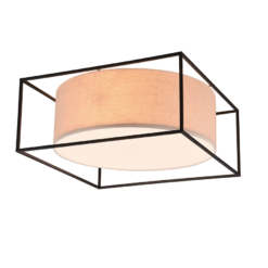 Φωτιστικό Οροφής Trio Lighting 3xE27 Μαύρου Χρώματος – 603100344