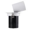 GloboStar® VIRGO-B 60310 Χωνευτό LED Spot Downlight TrimLess Φ13.5cm 20W 2600lm 36° AC 220-240V IP20 Φ13.5cm x Υ14cm – Στρόγγυλο – Λευκό με Μαύρο Κάτοπτρο – Φυσικό Λευκό 4500K – Bridgelux COB – 5 Years Warranty