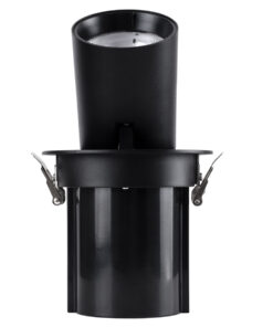 GloboStar® VIRGO-B 60312 Χωνευτό LED Spot Downlight TrimLess Φ13.5cm 20W 2600lm 36° AC 220-240V IP20 Φ13.5cm x Υ14cm – Στρόγγυλο – Μαύρο – Φυσικό Λευκό 4500K – Bridgelux COB – 5 Years Warranty