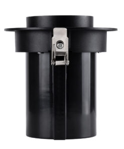 GloboStar® VIRGO-B 60312 Χωνευτό LED Spot Downlight TrimLess Φ13.5cm 20W 2600lm 36° AC 220-240V IP20 Φ13.5cm x Υ14cm – Στρόγγυλο – Μαύρο – Φυσικό Λευκό 4500K – Bridgelux COB – 5 Years Warranty