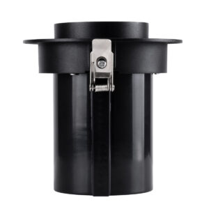 GloboStar® VIRGO-B 60312 Χωνευτό LED Spot Downlight TrimLess Φ13.5cm 20W 2600lm 36° AC 220-240V IP20 Φ13.5cm x Υ14cm – Στρόγγυλο – Μαύρο – Φυσικό Λευκό 4500K – Bridgelux COB – 5 Years Warranty