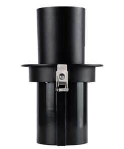 GloboStar® VIRGO-B 60313 Χωνευτό LED Spot Downlight TrimLess Φ13.5cm 20W 2500lm 36° AC 220-240V IP20 Φ13.5cm x Υ14cm – Στρόγγυλο – Μαύρο – Θερμό Λευκό 2700K – Bridgelux COB – 5 Years Warranty