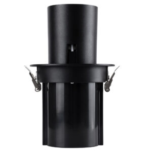 GloboStar® VIRGO-B 60313 Χωνευτό LED Spot Downlight TrimLess Φ13.5cm 20W 2500lm 36° AC 220-240V IP20 Φ13.5cm x Υ14cm – Στρόγγυλο – Μαύρο – Θερμό Λευκό 2700K – Bridgelux COB – 5 Years Warranty