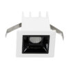 GloboStar® LUMINAR SUPERIOR 60314 Χωνευτό LED Spot Downlight TrimLess 2W 280lm 36° AC 220-240V IP20 Μ4.3 x Π4.3 x Υ4.5cm – Λευκό με Μαύρο Κάτοπτρο – Φυσικό Λευκό 4500K – Bridgelux High Lumen Chip Gen2 – TÜV Certified Driver – 5 Years Warranty