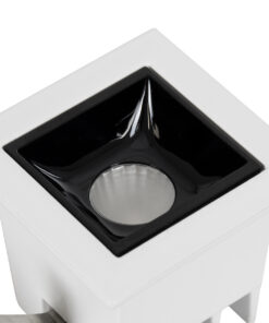 GloboStar® LUMINAR SUPERIOR 60314 Χωνευτό LED Spot Downlight TrimLess 2W 280lm 36° AC 220-240V IP20 Μ4.3 x Π4.3 x Υ4.5cm – Λευκό με Μαύρο Κάτοπτρο – Φυσικό Λευκό 4500K – Bridgelux High Lumen Chip Gen2 – TÜV Certified Driver – 5 Years Warranty