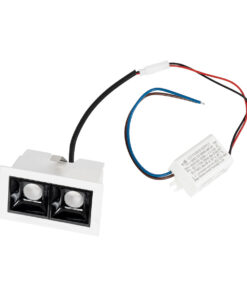 GloboStar® LUMINAR SUPERIOR 60316 Χωνευτό LED Spot Downlight TrimLess 4W 560lm 36° AC 220-240V IP20 Μ7.5 x Π4.3 x Υ4.5cm – Λευκό με Μαύρο Κάτοπτρο – Φυσικό Λευκό 4500K – Bridgelux High Lumen Chip Gen2 – TÜV Certified Driver – 5 Years Warranty