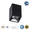 GloboStar® LUMINAR SUPERIOR 60320 Επιφανειακό LED Spot Downlight TrimLess 3W 420lm 36° AC 220-240V IP20 Μ4.2 x Π4.2 x Υ6.6cm – Μαύρο με Κάτοπτρο Χρωμίου – Φυσικό Λευκό 4500K – Bridgelux High Lumen Chip Gen2 – TÜV Certified Driver – 5 Years Warranty