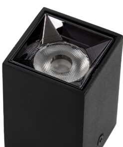 GloboStar® LUMINAR SUPERIOR 60320 Επιφανειακό LED Spot Downlight TrimLess 3W 420lm 36° AC 220-240V IP20 Μ4.2 x Π4.2 x Υ6.6cm – Μαύρο με Κάτοπτρο Χρωμίου – Φυσικό Λευκό 4500K – Bridgelux High Lumen Chip Gen2 – TÜV Certified Driver – 5 Years Warranty