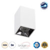 GloboStar® LUMINAR SUPERIOR 60322 Επιφανειακό LED Spot Downlight TrimLess 3W 420lm 36° AC 220-240V IP20 Μ4.2 x Π4.2 x Υ6.6cm – Λευκό με Κάτοπτρο Χρωμίου – Φυσικό Λευκό 4500K – Bridgelux High Lumen Chip Gen2 – TÜV Certified Driver – 5 Years Warranty