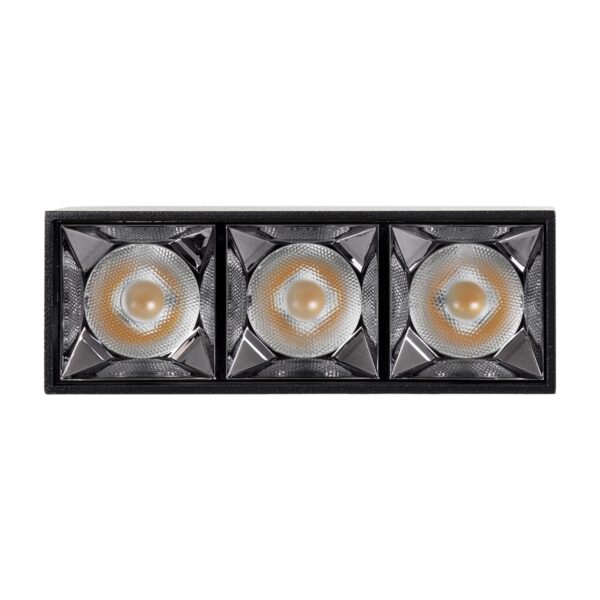 GloboStar® LUMINAR SUPERIOR 60324 Επιφανειακό LED Spot Downlight TrimLess 12W 1680lm 36° AC 220-240V IP20 Μ11.8 x Π4.2 x Υ6.6cm – Μαύρο με Κάτοπτρο Χρωμίου – Φυσικό Λευκό 4500K – Bridgelux High Lumen Chip Gen2 – TÜV Certified Driver – 5 Years Warranty