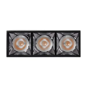 GloboStar® LUMINAR SUPERIOR 60325 Επιφανειακό LED Spot Downlight TrimLess 12W 1620lm 36° AC 220-240V IP20 Μ11.8 x Π4.2 x Υ6.6cm – Μαύρο με Κάτοπτρο Χρωμίου – Θερμό Λευκό 2700K – Bridgelux High Lumen Chip Gen2 – TÜV Certified Driver – 5 Years Warranty