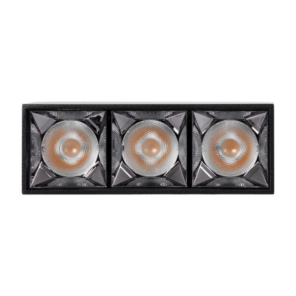 GloboStar® LUMINAR SUPERIOR 60325 Επιφανειακό LED Spot Downlight TrimLess 12W 1620lm 36° AC 220-240V IP20 Μ11.8 x Π4.2 x Υ6.6cm – Μαύρο με Κάτοπτρο Χρωμίου – Θερμό Λευκό 2700K – Bridgelux High Lumen Chip Gen2 – TÜV Certified Driver – 5 Years Warranty