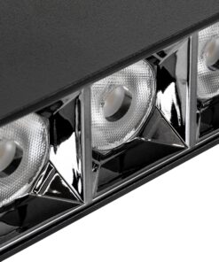 GloboStar® LUMINAR SUPERIOR 60325 Επιφανειακό LED Spot Downlight TrimLess 12W 1620lm 36° AC 220-240V IP20 Μ11.8 x Π4.2 x Υ6.6cm – Μαύρο με Κάτοπτρο Χρωμίου – Θερμό Λευκό 2700K – Bridgelux High Lumen Chip Gen2 – TÜV Certified Driver – 5 Years Warranty