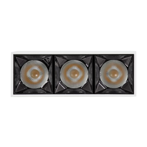 GloboStar® LUMINAR SUPERIOR 60326 Επιφανειακό LED Spot Downlight TrimLess 12W 1680lm 36° AC 220-240V IP20 Μ11.8 x Π4.2 x Υ6.6cm – Λευκό με Κάτοπτρο Χρωμίου – Φυσικό Λευκό 4500K – Bridgelux High Lumen Chip Gen2 – TÜV Certified Driver – 5 Years Warranty