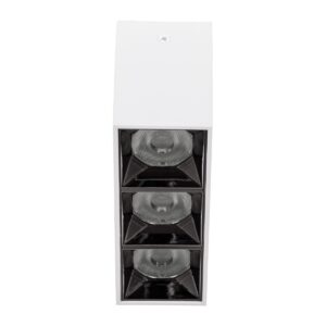 GloboStar® LUMINAR SUPERIOR 60326 Επιφανειακό LED Spot Downlight TrimLess 12W 1680lm 36° AC 220-240V IP20 Μ11.8 x Π4.2 x Υ6.6cm – Λευκό με Κάτοπτρο Χρωμίου – Φυσικό Λευκό 4500K – Bridgelux High Lumen Chip Gen2 – TÜV Certified Driver – 5 Years Warranty