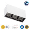 GloboStar® LUMINAR SUPERIOR 60327 Επιφανειακό LED Spot Downlight TrimLess 12W 1620lm 36° AC 220-240V IP20 Μ11.8 x Π4.2 x Υ6.6cm – Λευκό με Κάτοπτρο Χρωμίου – Θερμό Λευκό 2700K – Bridgelux High Lumen Chip Gen2 – TÜV Certified Driver – 5 Years Warranty