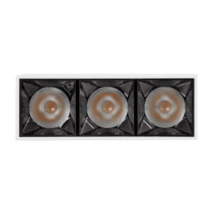 GloboStar® LUMINAR SUPERIOR 60327 Επιφανειακό LED Spot Downlight TrimLess 12W 1620lm 36° AC 220-240V IP20 Μ11.8 x Π4.2 x Υ6.6cm – Λευκό με Κάτοπτρο Χρωμίου – Θερμό Λευκό 2700K – Bridgelux High Lumen Chip Gen2 – TÜV Certified Driver – 5 Years Warranty