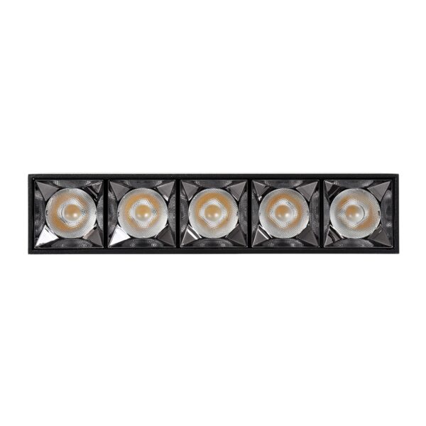 GloboStar® LUMINAR SUPERIOR 60328 Επιφανειακό LED Spot Downlight TrimLess 20W 2800lm 36° AC 220-240V IP20 Μ19.5 x Π4.2 x Υ6.6cm – Μαύρο με Κάτοπτρο Χρωμίου – Φυσικό Λευκό 4500K – Bridgelux High Lumen Chip Gen2 – TÜV Certified Driver – 5 Years Warranty