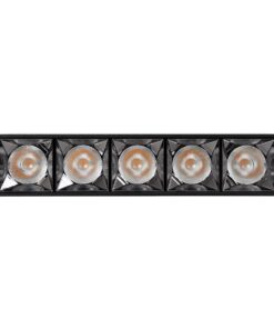 GloboStar® LUMINAR SUPERIOR 60329 Επιφανειακό LED Spot Downlight TrimLess 20W 2700lm 36° AC 220-240V IP20 Μ19.5 x Π4.2 x Υ6.6cm – Μαύρο με Κάτοπτρο Χρωμίου – Θερμό Λευκό 2700K – Bridgelux High Lumen Chip Gen2 – TÜV Certified Driver – 5 Years Warranty