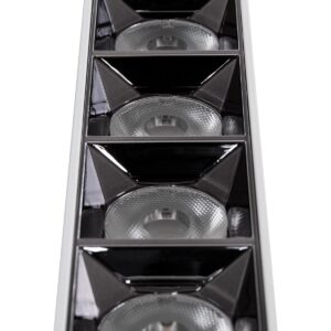 GloboStar® LUMINAR SUPERIOR 60331 Επιφανειακό LED Spot Downlight TrimLess 20W 2700lm 36° AC 220-240V IP20 Μ19.5 x Π4.2 x Υ6.6cm – Λευκό με Κάτοπτρο Χρωμίου – Θερμό Λευκό 2700K – Bridgelux High Lumen Chip Gen2 – TÜV Certified Driver – 5 Years Warranty