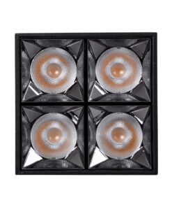 GloboStar® LUMINAR SUPERIOR 60333 Επιφανειακό LED Spot Downlight TrimLess 14W 1890lm 36° AC 220-240V IP20 Μ8.2 x Π8.2 x Υ6.6cm – Μαύρο με Κάτοπτρο Χρωμίου – Θερμό Λευκό 2700K – Bridgelux High Lumen Chip Gen2 – TÜV Certified Driver – 5 Years Warranty