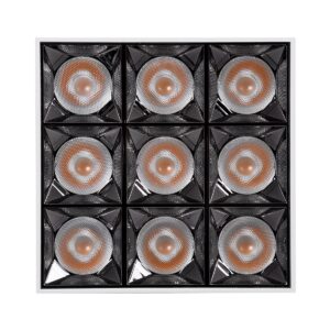 GloboStar® LUMINAR SUPERIOR 60339 Επιφανειακό LED Spot Downlight TrimLess 30W 4050lm 36° AC 220-240V IP20 Μ12 x Π12 x Υ6.6cm – Λευκό με Κάτοπτρο Χρωμίου – Θερμό Λευκό 2700K – Bridgelux High Lumen Chip Gen2 – TÜV Certified Driver – 5 Years Warranty
