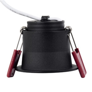 GloboStar® IP 60342 Χωνευτό LED Spot Downlight TrimLess Μπάνιου & WC Φ6.6cm 7W 750lm 45° AC 220-240V IP44 Φ6.6 x Υ5.3cm – Στρόγγυλο – Μαύρο – Φυσικό Λευκό 4500K – Bridgelux COB – TÜV Certified Driver – 5 Years Warranty