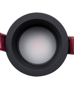 GloboStar® IP 60343 Χωνευτό LED Spot Downlight TrimLess Μπάνιου & WC Φ6.6cm 7W 700lm 45° AC 220-240V IP44 Φ6.6 x Υ5.3cm – Στρόγγυλο – Μαύρο – Θερμό Λευκό 2700K – Bridgelux COB – TÜV Certified Driver – 5 Years Warranty