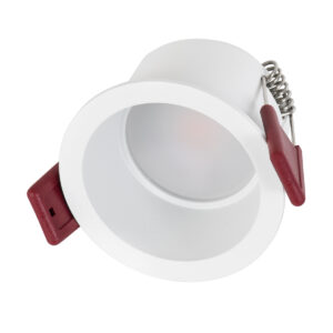 GloboStar® IP 60344 Χωνευτό LED Spot Downlight TrimLess Μπάνιου & WC Φ6.6cm 7W 750lm 45° AC 220-240V IP44 Φ6.6 x Υ5.3cm – Στρόγγυλο – Λευκό – Φυσικό Λευκό 4500K – Bridgelux COB – TÜV Certified Driver – 5 Years Warranty