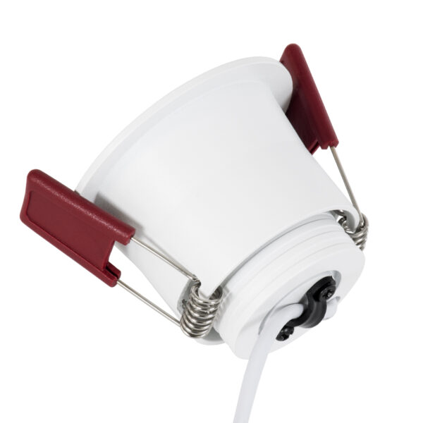 GloboStar® IP 60344 Χωνευτό LED Spot Downlight TrimLess Μπάνιου & WC Φ6.6cm 7W 750lm 45° AC 220-240V IP44 Φ6.6 x Υ5.3cm – Στρόγγυλο – Λευκό – Φυσικό Λευκό 4500K – Bridgelux COB – TÜV Certified Driver – 5 Years Warranty
