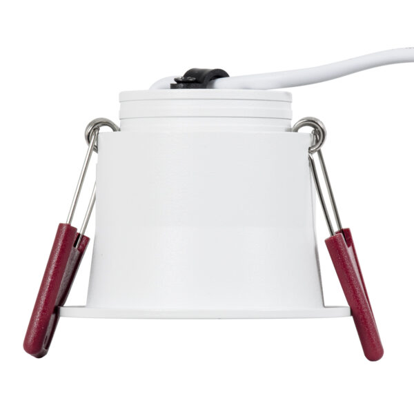 GloboStar® IP 60344 Χωνευτό LED Spot Downlight TrimLess Μπάνιου & WC Φ6.6cm 7W 750lm 45° AC 220-240V IP44 Φ6.6 x Υ5.3cm – Στρόγγυλο – Λευκό – Φυσικό Λευκό 4500K – Bridgelux COB – TÜV Certified Driver – 5 Years Warranty