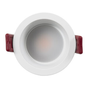 GloboStar® IP 60345 Χωνευτό LED Spot Downlight TrimLess Μπάνιου & WC Φ6.6cm 7W 700lm 45° AC 220-240V IP44 Φ6.6 x Υ5.3cm – Στρόγγυλο – Λευκό – Θερμό Λευκό 2700K – Bridgelux COB – TÜV Certified Driver – 5 Years Warranty