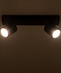 GloboStar® LEONARDO 60346 Μοντέρνο Φωτιστικό Οροφής Ράγα με Κινούμενα Σποτ LED Spot Downlight 20W 2400lm 60° AC 220-240V IP20 Μ32 x Π7 x Υ11.8cm – Μαύρο – Φυσικό Λευκό 4500K – Bridgelux COB – 5 Years Warranty