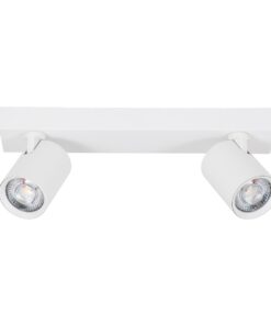 GloboStar® LEONARDO 60347 Μοντέρνο Φωτιστικό Οροφής Ράγα με Κινούμενα Σποτ LED Spot Downlight 20W 2400lm 60° AC 220-240V IP20 Μ32 x Π7 x Υ11.8cm – Λευκό – Φυσικό Λευκό 4500K – Bridgelux COB – 5 Years Warranty