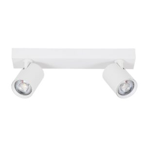 GloboStar® LEONARDO 60347 Μοντέρνο Φωτιστικό Οροφής Ράγα με Κινούμενα Σποτ LED Spot Downlight 20W 2400lm 60° AC 220-240V IP20 Μ32 x Π7 x Υ11.8cm – Λευκό – Φυσικό Λευκό 4500K – Bridgelux COB – 5 Years Warranty