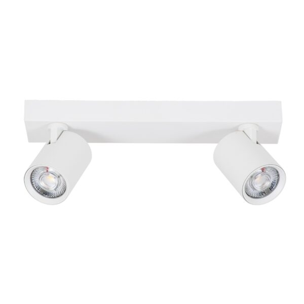 GloboStar® LEONARDO 60347 Μοντέρνο Φωτιστικό Οροφής Ράγα με Κινούμενα Σποτ LED Spot Downlight 20W 2400lm 60° AC 220-240V IP20 Μ32 x Π7 x Υ11.8cm – Λευκό – Φυσικό Λευκό 4500K – Bridgelux COB – 5 Years Warranty