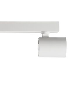 GloboStar® LEONARDO 60347 Μοντέρνο Φωτιστικό Οροφής Ράγα με Κινούμενα Σποτ LED Spot Downlight 20W 2400lm 60° AC 220-240V IP20 Μ32 x Π7 x Υ11.8cm – Λευκό – Φυσικό Λευκό 4500K – Bridgelux COB – 5 Years Warranty