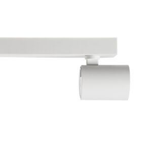 GloboStar® LEONARDO 60347 Μοντέρνο Φωτιστικό Οροφής Ράγα με Κινούμενα Σποτ LED Spot Downlight 20W 2400lm 60° AC 220-240V IP20 Μ32 x Π7 x Υ11.8cm – Λευκό – Φυσικό Λευκό 4500K – Bridgelux COB – 5 Years Warranty