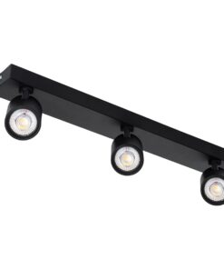 GloboStar® LEONARDO 60348 Μοντέρνο Φωτιστικό Οροφής Ράγα με Κινούμενα Σποτ LED Spot Downlight 30W 3600lm 60° AC 220-240V IP20 Μ52 x Π7 x Υ11.8cm – Μαύρο – Φυσικό Λευκό 4500K – Bridgelux COB – 5 Years Warranty